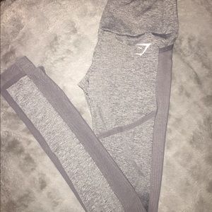 XSMALL Gymshark Charcoal Mesh leggings